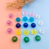 1 Miçanga Transparente Multifacetada com Furo Grande, Novo Modelo 7x13mm Miçangas Atacado, Acessórios e Materiais para Montagem de Joias DIY, Miçangas de Cristal Multicor