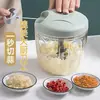 Prensador de Ajo, Triturador Manual de Ajo, Molinillo de Ajo Multifuncional, Picadora de Ajo y Jengibre para Carne, Picadora de Carne para Suplementos Alimenticios, Mini Licuadora de Ajo de Cocina