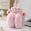 Orejeras Cálidas de Animalitos de Dibujos Animados Coreanos, Plegables, de Terciopelo y Engrosadas, Lindos Bolsillos para Orejas, Orejeras Cálidas y a Prueba de Frío para Salir