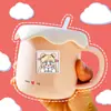 Ins Lindo Oso Conejo Expresión Pegatina para Diario Rosa Taza de Agua Carcasa de Teléfono Celular Decorativa Impermeable Pegatina sin Costuras