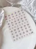 Adesivos para nail art de estrela de cinco pontas Celebriade da Internet mais vendidos Macaron pó preto e branco azul claro autoadesivos adesivos irregulares para decoração de unhas