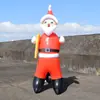 Muñeco Inflable de PVC de Papá Noel Retrato Familiar Adornos Navideños Accesorios de Decoración para Tienda de Centro Comercial Suministro Transfronterizo