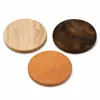 Posavasos redondos de madera, posavasos para tazas de té, posavasos para tazas de café, bases resistentes al calor para mesa, bases domésticas anti quemaduras, simples y prácticas