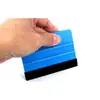 Ferramentas para Aplicação de Película Automotiva Raspador Quadrado com Pano de Veludo Raspador para Película à Prova de Explosão Publicitária Envelopamento de Carro Invisível Raspador para Película de Mudança de Cor