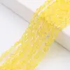Contas Facetadas de Cristal com Furos, Contas Soltas de Vidro Gota d'Água, Materiais e Acessórios para Pulseira de Joias DIY, Atacado em Estoque
