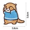 Parche de Tela Bordado Nuevo Transfronterizo Animal de Dibujos Animados Flor Parche Bordado Parche Parche Agujero Parche Decorativo Parche Parche Parche