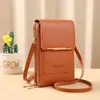 Bolsa de Celular Nova Transfronteiriça Bolsas Femininas Simples Moda Bolsa de Ombro Carteira Vertical Bolsa Mensageira para Celular