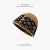 Nuevo gorro de punto de moda con estilo étnico, engrosado para el invierno, creando una atmósfera elegante, versión coreana, gorro de moda para mujer