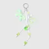 Llavero Colgante para Bolso Lazo de Cuerda Trenzada Dulce y Fresco Color Macarrón Oso Durazno Estrella Mariposa