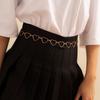 Joyería Transfronteriza Europea y Americana, Cadena de Corazón Calado Simple y Versátil para la Cintura, Cadena para Pantalones Hip-Hop de Estilo Frío