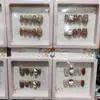 Caja de Exhibición Marco de Fotos Ojo de Gato Multidiamante Suministros para Uñas Artísticas al por Mayor Uñas Postizas DIY Ojo de Gato Francés Multidiamante Uñas Postizas