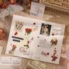 Série da Natureza Série de Livros Manual Adesivo Transparente à Prova d'Água de PVC diy Planta Flor Flor Artificial Papelaria Vintage Adesivo