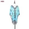 Bestseller transfronterizo de verano: bufanda de gasa para mujer con estampado de cadena, chal elegante de alta gama para protección solar en la playa, versátil