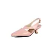 Zapatos de Punta Fina para Mujer Modelo Nuevo 2026, Sandalias sin Talón de Punta Cerrada, Zapatos para Mujer Tallas Grandes X26070003