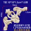 Aplique Estilo Europeo Flor de Esquina de Madera Maciza Francesa Fondo de Pared Decoración Tallada con Líneas Talla en Madera de Dongyang Madera Metabo