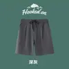Pantalones de Color Sólido de Longitud Media para Hombre Estilo Japonés Estilo Hong Kong Moda Ins Estilo Coreano Atractivo Sueltos Casuales Pantalones Cortos Pantalones Vintage