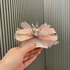 Coreano Crianças Hairpin Mesh Bow Hairpin Princess Crown Headwear Meninas 'Xianmei bonito Top Clip Cross Border
