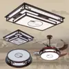Nuevas lámparas de techo estilo chino para salas de estar y dormitorios, color nogal, con estética de la dinastía Song, diseño ultradelgado, iluminación de espectro completo y funciones inteligentes, hechas de madera maciza