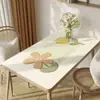 Mantel de Cuero Nórdico Impermeable a Prueba de Aceite Sin Lavar de Alta Calidad Mantel para Mesa de Comedor Mantel para Escritorio Mantel para Mesa de Café 2023 Nuevo Modelo Mantel de Mesa