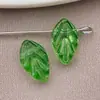 15 Tipos de Cuentas de Vidrio de 11x7 mm con Imitación de Cristal y Diseño de Hoja de Oro, Materiales para Accesorios de Pulseras de Cuentas DIY