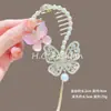 Novo Estilo Chinês Novo Clipe de Cabelo Bola de Flores Feminino Asas Borla Fivela de Rabo de Cavalo Parte de Trás da Cabeça Adorno de Cabelo
