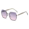 Babosha Gafas de Sol Cuadradas Elegantes para Mujer Sin Marco con Borde Cortado de Moda Gafas de Sol para Viaje Protección Solar Gafas de Sol Adelgazantes