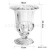 Suministro directo de fábrica, lámpara de viento de vidrio, jarrón de pie alto, decoración creativa europea para hotel, candelabro de cristal, adornos de boda