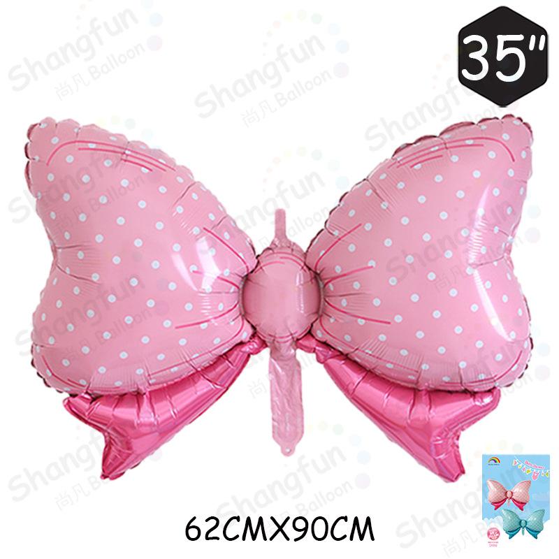 大号婴儿蝴蝶结可飘空粉