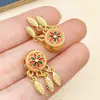 Arena Dorada Antigua Oro Doble Cara Goteo de Aceite Bolsa de la Suerte Gato de la Suerte Colgante Pulsera Estilo Chino DIY Joyería para Llaves Accesorios