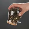 Bote de Té Transparente con Cuchara, Frasco de Vidrio Sellado, Bote de Té de Flores, Almacenamiento Doméstico de Granos y Granos de Café, Sellado y a Prueba de Humedad