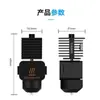 Kit de Bloque Calentador de Cabezal de Impresión de Alta Velocidad Desmontable de Acero Inoxidable Hotend para Bambu A1/A1 Mini