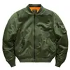 Item Popular de Exportação Transfronteiriça Jaqueta Piloto Ma-1, Unissex, Gola Baseball, Acolchoada e Espessa, Nylon Impermeável
