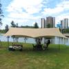 Carpa Cenador Personalizada Estilo Barbacoa Camping Exterior Hexagonal Sombrilla Carpa Cenador de Vinilo Estilo Camping Transfronterizo Cenador Mariposa