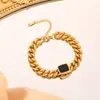 Collar de cadena gruesa de acero de titanio exagerado con personalidad europea y americana, popular en Internet, collar de cadena de clavícula cuadrada negra que combina con todo, pulsera del mismo estilo para mujer