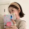 Faixa de cabeça de alta qualidade estilo coreano com aba larga, faixa de cabelo de tricô para outono e inverno, presilha para franja da testa, acessório de cabelo estilo vintage