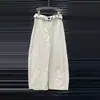 Conjunto Fashion de Verão 2026 com Bordado de Babados para Mulheres Design de Nicho Top Cropped + Calça Casual