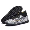 Nuevos zapatos de fútbol para hombre de alta gama transpirables para exteriores, zapatos de fútbol profesionales para adultos con tacos largos AG y tacos para césped, en stock