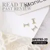 Joyería de Arte para Uñas de 26 Letras Aleación de Oro y Plata Diamante 3D para Arte de Uñas Accesorios de Decoración para Uñas DIY