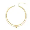 Tobillera Europea y Americana de Comercio Exterior con Corazón Hueco en Capas, Moda Individual Dulce Estilo Ins, Joyería para el Pie de Playa de Verano para Mujeres