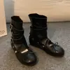 Botines de Doble Uso para Mujer 2026 Nuevos de Verano Súper Populares Botines de Ballet con Tacón Oculto con Hebilla de Cinturón Desmontable Botas de Doble Uso