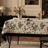 Toalha de Mesa Retrô Francesa Impermeável e à Prova de Óleo Sem Lavagem Novo Estilo 2026 Toalha de Mesa Anti-Escaldamento Luxo Leve Toalha de Mesa de Café de Alta Qualidade