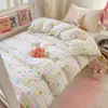Conjunto de Roupa de Cama de Algodão Lavado Três Peças Estilo Ins 2026 Novo Conjunto de Roupa de Cama de Três Peças para Cama de Dormitório Individual Todas as Estações Universal
