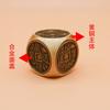 Manijas giratorias hexagonales de latón Transferencia de carga de la suerte Adornos giratorios octogonales Giroscopio de descompresión para la punta del dedo Cubo de Rubik de los doce signos del zodiaco