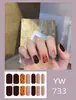 Pegatinas para uñas TE, sin cocción, de moda, finas, arte de uñas de cobertura completa listo para usar, pegatinas de uñas vestibles temu, Sudeste Asiático, Japón, Corea