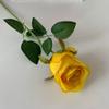 Flor artificial de rosa búlgara de una sola rama mismo estilo que Liu Yifei decoración del hogar hotel decoración suave decoración de mesa flor artificial