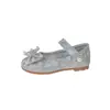 Zapatos de Cuero con Perlas para Niñas 2026 Otoño Nueva Llegada Bebé Suela Suave Zapato de Princesa con Lazo Zapatos Individuales para Actuación Infantil