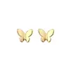 Brincos Pequenos Frescos Estilo Coreano Borboleta para Mulheres, Brincos Pequenos, Design Popular Estilo Floresta, Brincos de Pino Simples de Alta Qualidade para Lóbulo da Orelha