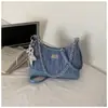 Bolsa de Ombro Feminina de Corrente com Padrão de Diamante de Luxo Nova Moda 2026 Pequena Estilo Chanel para Ombro Transversal Bolsa Tote Simples para o Dia a Dia