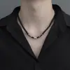 Collar para Hombre Acero de Titanio No se Desvanece Simple Versátil de Gama Alta Collar para Mujer Personalizado Popular Accesorios Venta al por Mayor