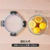 Contenedor para preparación de comidas de oficinista apto para microondas caja especial para conservación fresca caja bento rectangular caja de almuerzo de vidrio de borosilicato alto